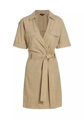 Rails Natalie Twill Belted Wrap Minidress