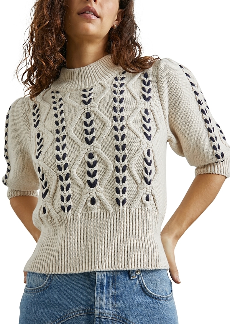 Rails Addy Braided Knit Sweater