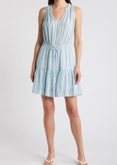 Rails Albany Stripe Tiered Linen Blend Dress