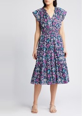 Rails Amellia Floral Cotton Midi Dress