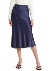 Rails Anya Satin Midi Skirt