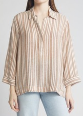 Rails Banks Stripe Linen Blend Leno Shirt