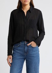 Rails Charli Shadow Stripe Cotton Button-Up Shirt