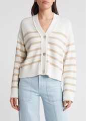 Rails Geneva Stripe Cotton Blend Cardigan