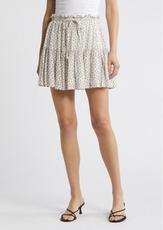 Rails Halsey Floral Tiered Linen Blend Miniskirt