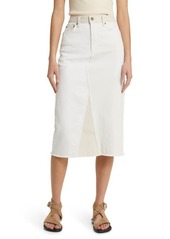 Rails Highland Two-Tone Denim Midi Skirt