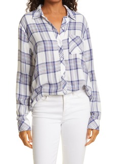 Rails Hunter Button-Up Shirt in Ivory Blue Rose at Nordstrom