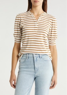 Rails Jewel Stripe Short Sleeve Henley T-Shirt
