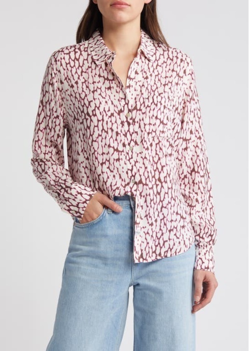 Rails Josephine Leopard Print Button-Up Shirt