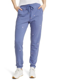 Rails Kingston Heart Embroidered Cotton Blend Joggers