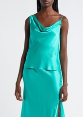 Rails Mae Asymmetric Sleeveless Satin Top