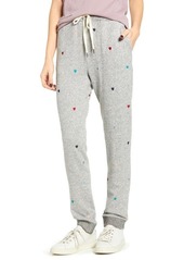 Rails Oakland Heathered Joggers in Melange Grey Rainbow Hearts at Nordstrom