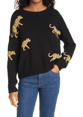 Rails Perci Intarsia Leopard Sweater