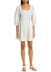 Rails Pippa Tiered Floral Cotton Shift Dress in Watercolor Buds at Nordstrom