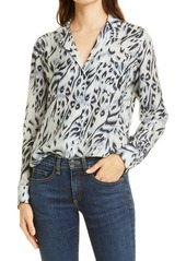 Rails Rebel Snow Leopard Print Button-Up Shirt in Ivory Snow Leopard at Nordstrom