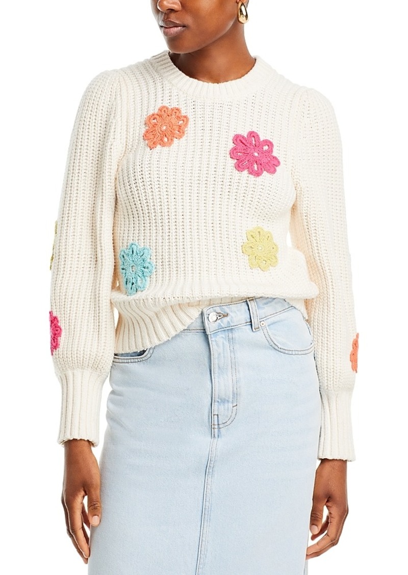 Rails Romi Crochet Flower Sweater