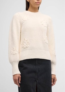 Rails Romy Floral Applique Sweater 