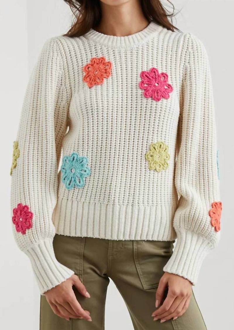 Rails Romy Sweater In Ivory Multi Daisys