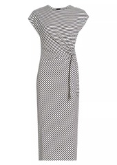 Rails Selah Striped Side-Tie Midi-Dress