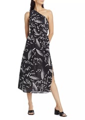 Rails Selani Abstract One-Shoulder Midi-Dress