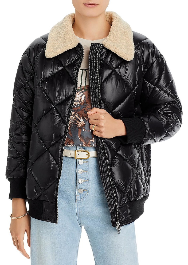 Rails Shay Womens Faux Fur Trim Cold Weather Puffer Jacket