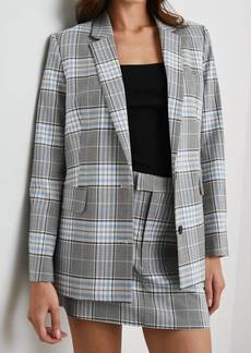 Rails Stanton Plaid Blazer In Cocoa Sky Check