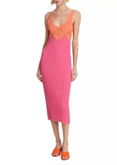 Rails Taryn Colorblock Crochet Midi-Dress