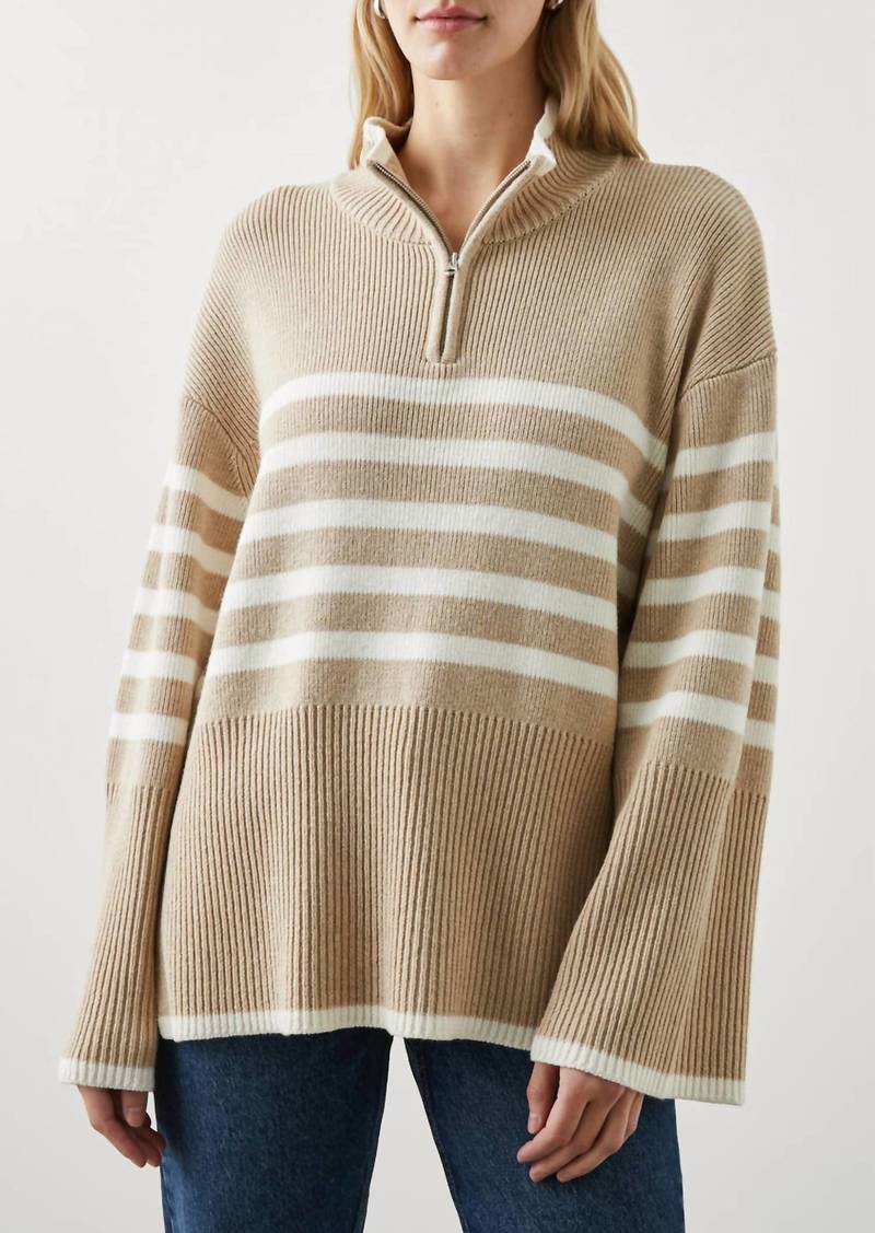 Rails Tessa Sweater In Sand Stripe