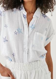 Rails Whitney Shirt In Navy Stitched Stars