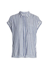 Rails Whitney Stripe Linen-Blend Shirt
