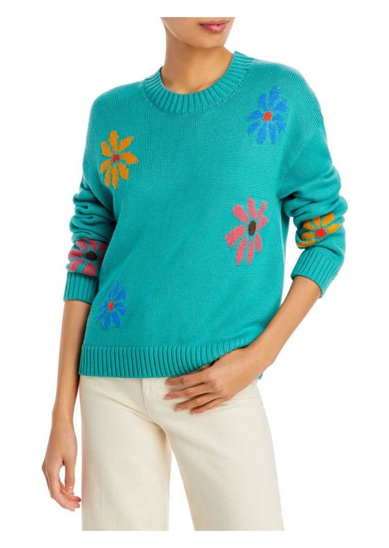 Rails Womens Flowers Crewneck Pullover Sweater