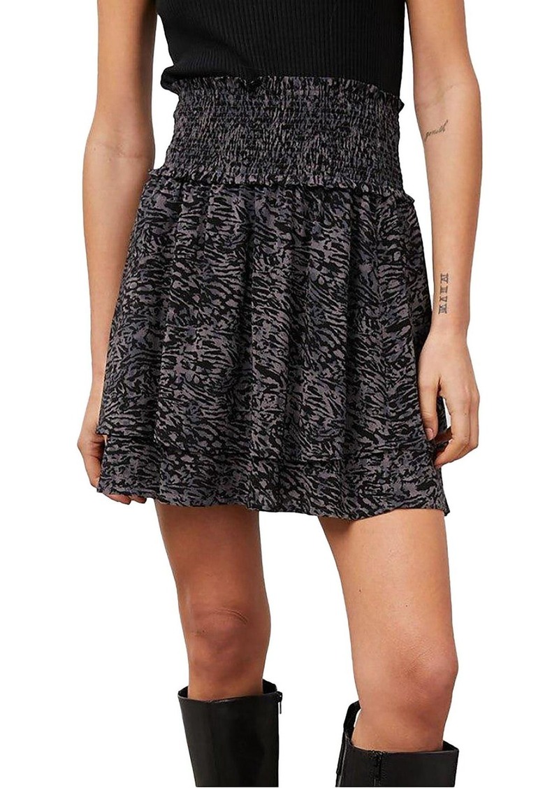 Rails Womens Printed Tiered Mini Skirt