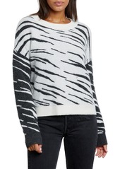 Women's Rails Lana Tiger Stripe Crewneck Sweater