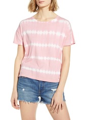 Rails Roman Relaxed Fit Linen Blend Top in Pink Waves Tie Dye at Nordstrom