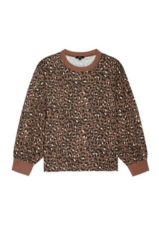 Rails Womens Reeves Sweater In Mountion Leopard