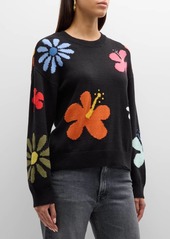 Rails Zoey Intarsia-Knit Floral Sweater 