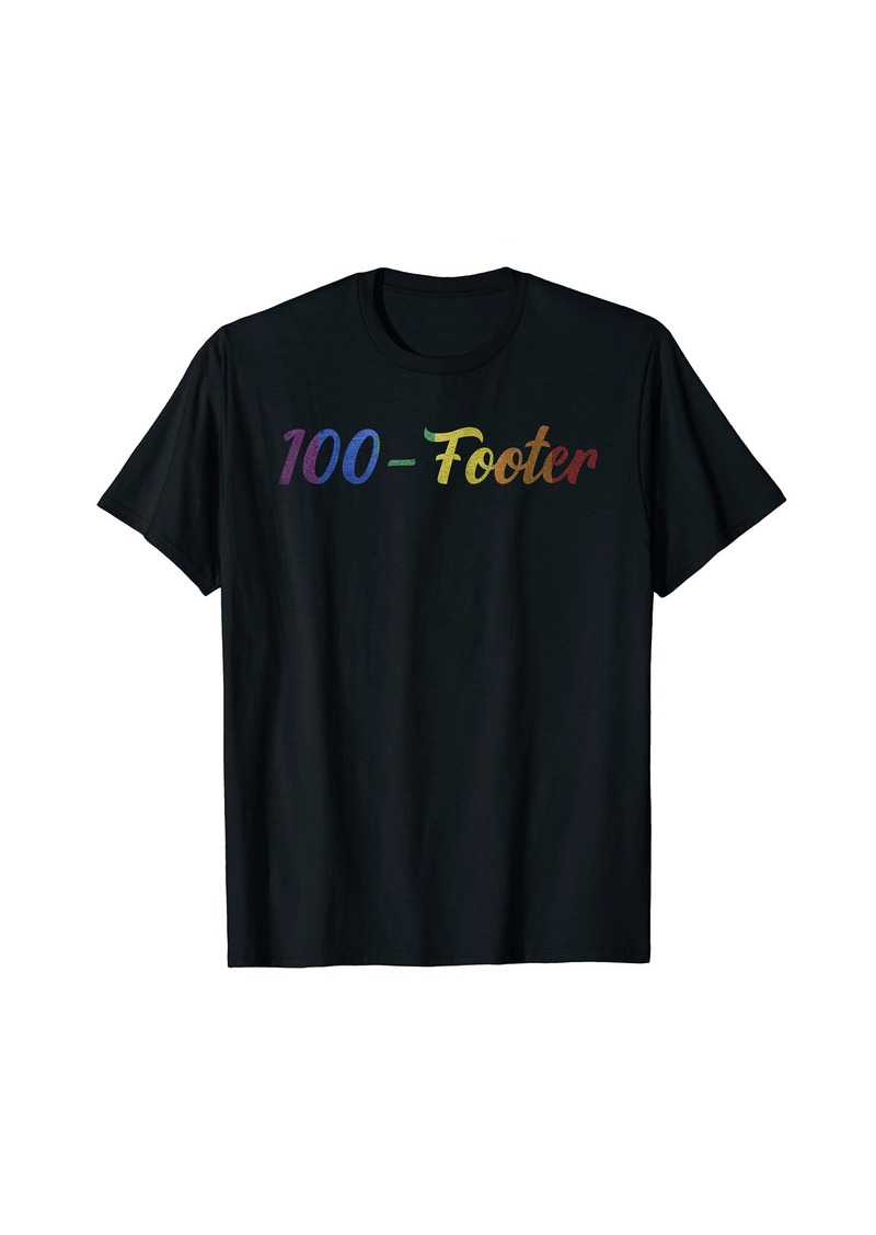 100 Footer Rainbow Flag LGBT Homosexual Bisexual Gay Lesbian T-Shirt