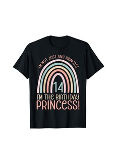 14 Years old 14th Birthday Princess Rainbow T-Shirt