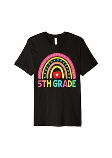 5th Grade Crew Rainbow Fifth Teacher Girls Team First Day Premium T-Shirt