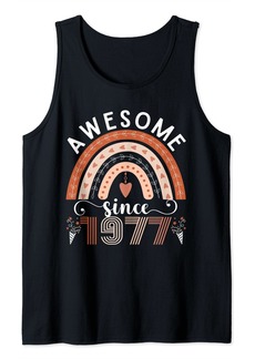 Rainbow Awesome since 1977 46th birthday women Tank Top