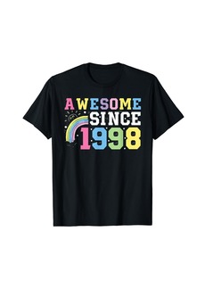 Rainbow Awesome since 1998 25th birthday women T-Shirt