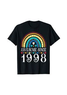 Rainbow Awesome since 1998 25th birthday women T-Shirt