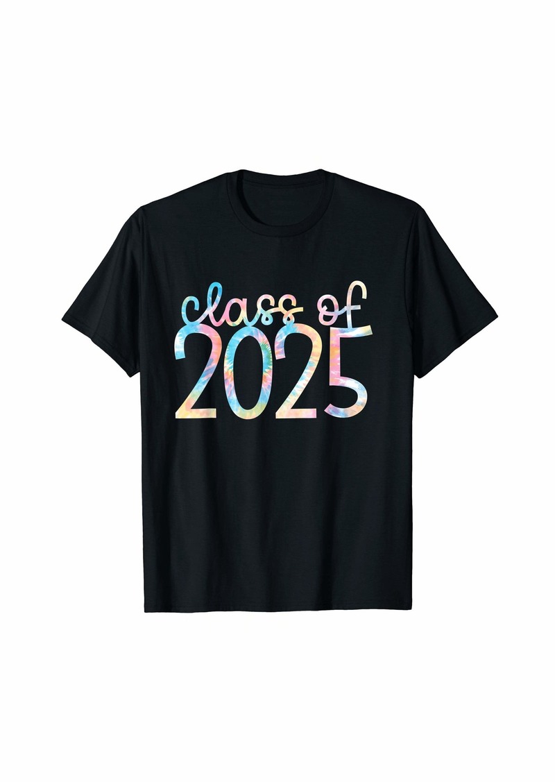 Rainbow Back to School | Tie Dye Class of 2025 T-Shirt