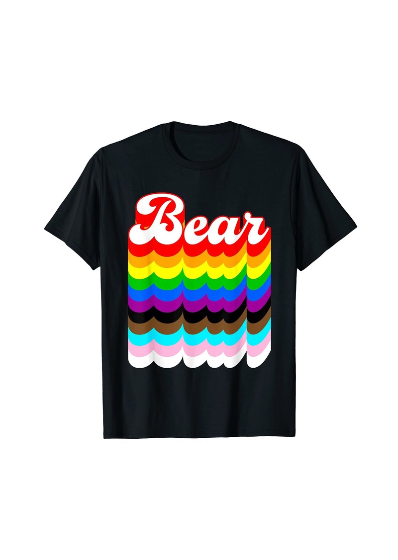 Bear LGBTQ pride rainbow funny T-Shirt