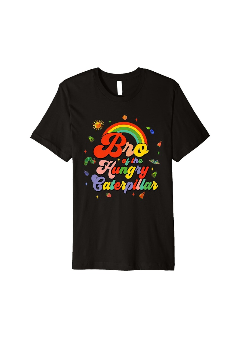 Rainbow Bro Of The Hungry Caterpillar Groovy Birthday Boy Girl Premium T-Shirt