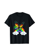 Butterfly Rainbow Clouds T-Shirt