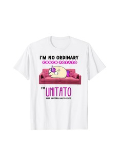 Rainbow Couch Potato Funny Unicorn T-Shirt