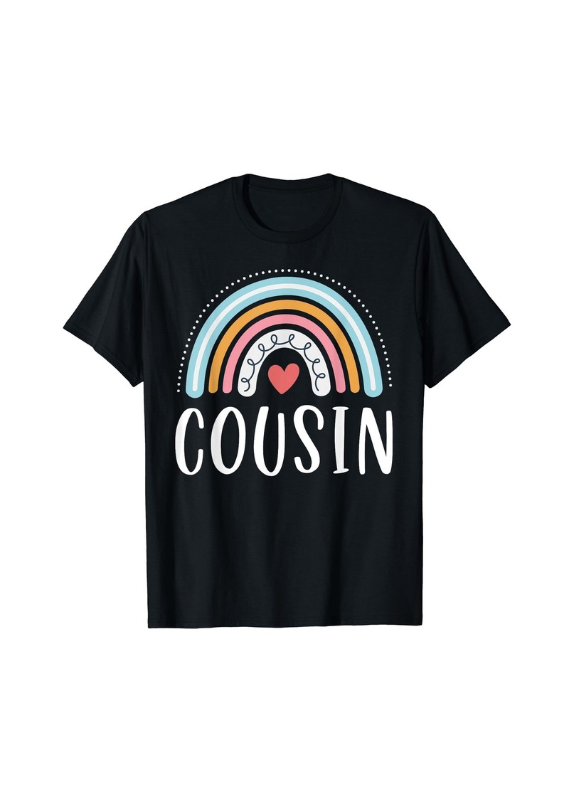 Cousin Gifts Family Rainbow Graphic T-Shirt