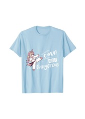 Rainbow Cute But Dangerous Karate Unicorn Martial Arts Gift T Shirt