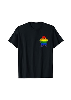 Cute LGBTQ Ghost LGBT Halloween Ghost Rainbow Gay Pride T-Shirt